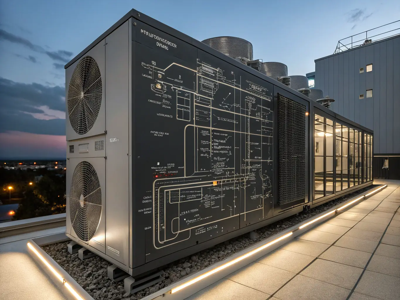A detailed CAD drawing of a complex piping system in a hospital, highlighting the precision and detail Emrose E-World provides in its MEP services.